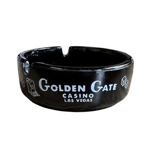 Golden Gate Casino Las Vegas Vintage Ashtray 1946-Present Vintage Las Vegas
